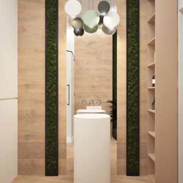 Интерьер ванной в современном стиле и эко смотреть на Basicdecor