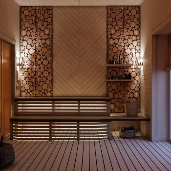 Интерьер прихожей cауной  смотреть на Basicdecor