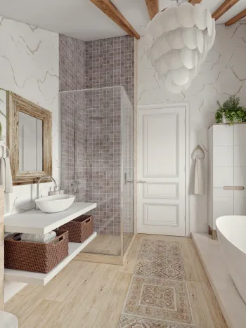 Интерьер ванной  смотреть на Basicdecor