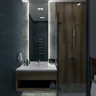 Интерьер ванной в современном стиле смотреть на Basicdecor
