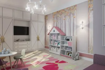 Интерьер детской с для девочки в современном стиле смотреть на Basicdecor