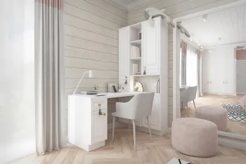 Интерьер c рабочим местом  смотреть на Basicdecor
