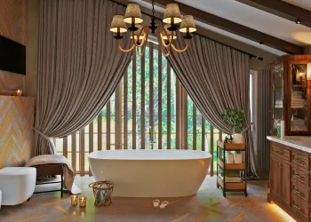Интерьер ванной в стиле кантри смотреть на Basicdecor