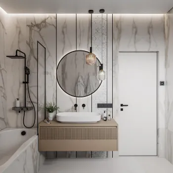 Интерьер ванной  смотреть на Basicdecor