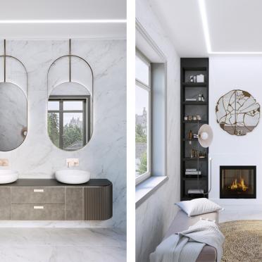 Интерьер ванной  смотреть на Basicdecor