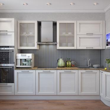 Интерьер кухни с угловой кухней в современном стиле смотреть на Basicdecor