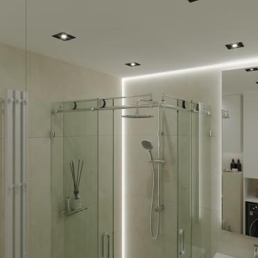 Интерьер ванной c подсветкой  смотреть на Basicdecor