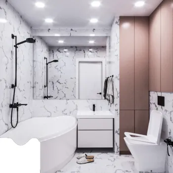 Интерьер ванной в ретро смотреть на Basicdecor