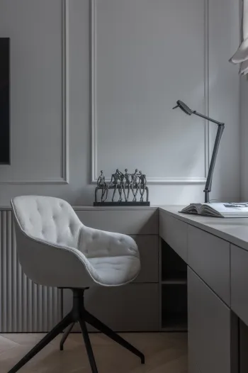 Интерьер c рабочим местом в современном стиле смотреть на Basicdecor