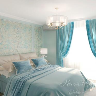 Интерьер спальни в неоклассике и морском смотреть на Basicdecor