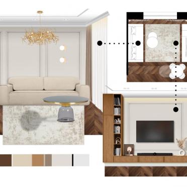 Интерьер с проходной в современном стиле и хюгге смотреть на Basicdecor