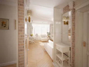Интерьер ванной с проходной в неоклассике смотреть на Basicdecor