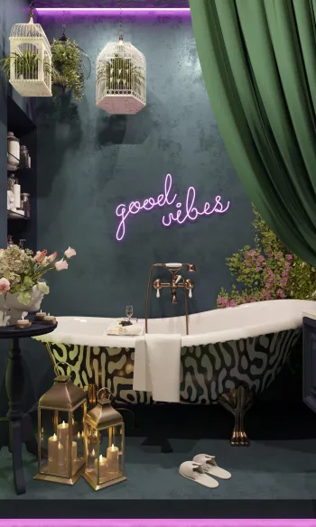 Интерьер ванной  смотреть на Basicdecor