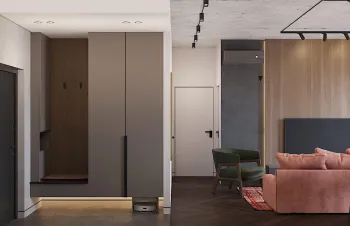 Интерьер прихожей c подсветкой  смотреть на Basicdecor