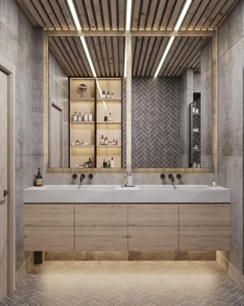 Интерьер ванной  смотреть на Basicdecor