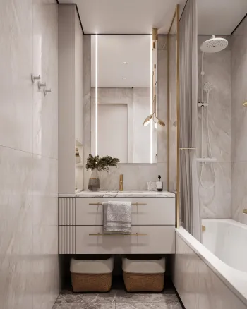 Интерьер ванной  смотреть на Basicdecor