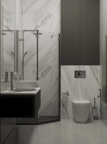 Интерьер ванной  смотреть на Basicdecor