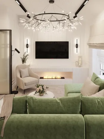 Интерьер гостиной  смотреть на Basicdecor