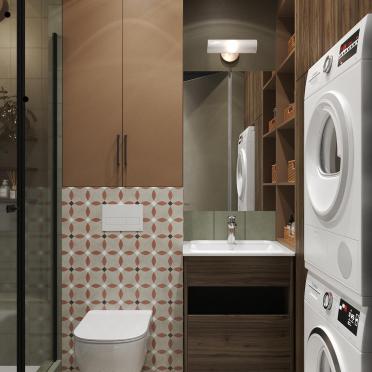 Интерьер ванной с постирочной  смотреть на Basicdecor