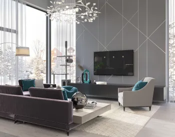 Интерьер гостиной  смотреть на Basicdecor