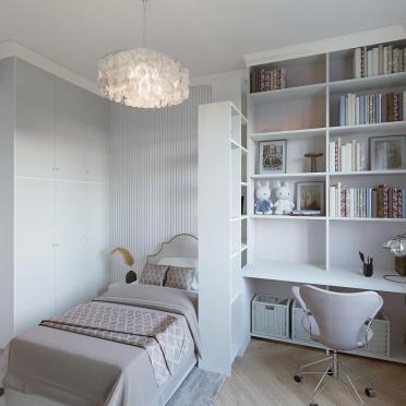 Интерьер детской cветильниками над кроватью  смотреть на Basicdecor
