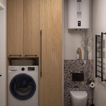 Интерьер ванной с постирочной  смотреть на Basicdecor