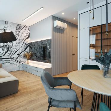 Интерьер гостиной c подсветкой в современном стиле смотреть на Basicdecor