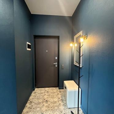 Интерьер прихожей с проходной и с подсветкой  смотреть на Basicdecor