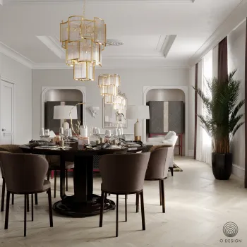 Интерьер столовой в неоклассике смотреть на Basicdecor
