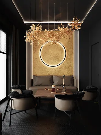 Интерьер гостиной в арт-деко смотреть на Basicdecor