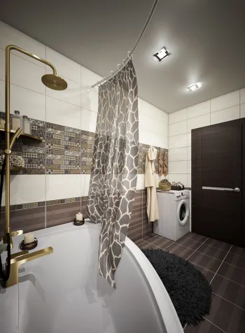 Интерьер ванной в современном стиле смотреть на Basicdecor