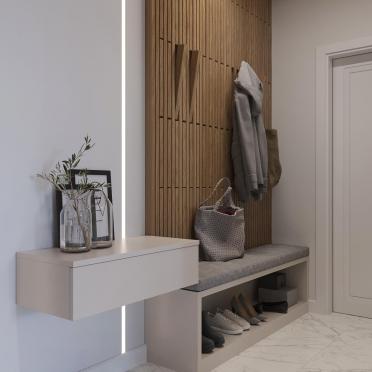 Интерьер прихожей с ресепшном  смотреть на Basicdecor
