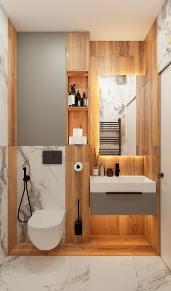 Интерьер ванной  смотреть на Basicdecor