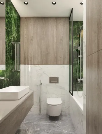 Интерьер ванной  смотреть на Basicdecor