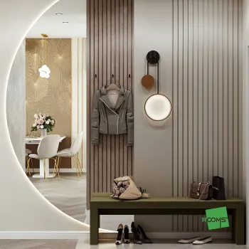 Интерьер прихожей с ресепшном  смотреть на Basicdecor