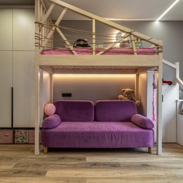 Интерьер детской c антресолью  смотреть на Basicdecor