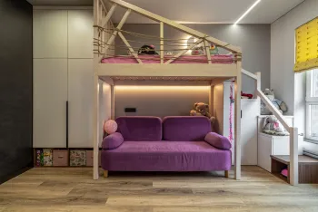 Интерьер детской c антресолью  смотреть на Basicdecor