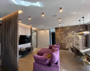 Интерьер гостиной с нишей с подсветкой и с подсветкой  смотреть на Basicdecor