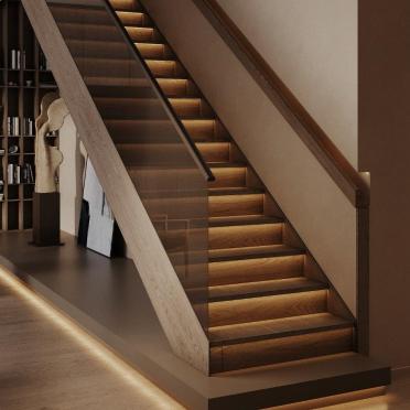Интерьер гостиной с нишей с подсветкой и с подсветкой  смотреть на Basicdecor