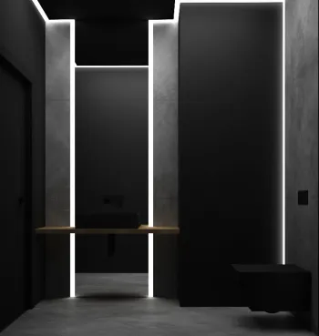 Интерьер c подсветкой  смотреть на Basicdecor