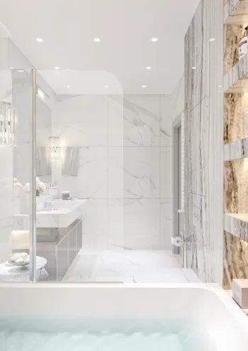 Интерьер ванной  смотреть на Basicdecor