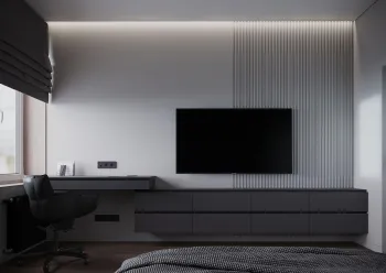 Интерьер спальни c подсветкой  смотреть на Basicdecor