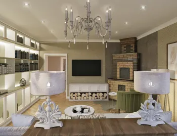 Интерьер гостиной  смотреть на Basicdecor