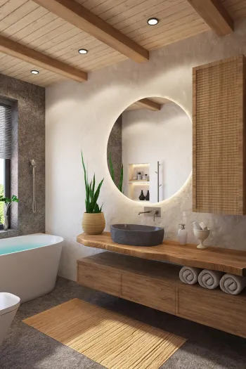 Интерьер ванной  смотреть на Basicdecor