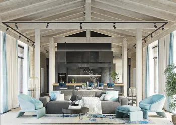 Интерьер гостиной в современном стиле смотреть на Basicdecor