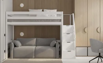 Интерьер детской c антресолью  смотреть на Basicdecor