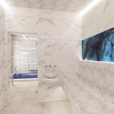 Интерьер ванной в современном стиле смотреть на Basicdecor
