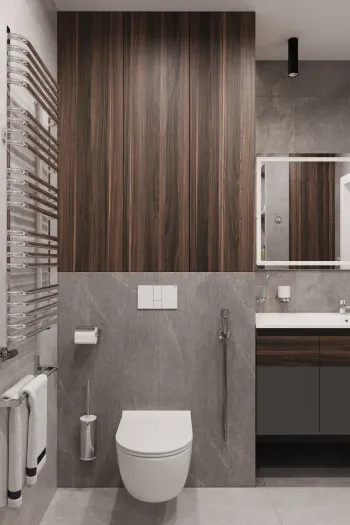 Интерьер ванной в современном стиле смотреть на Basicdecor