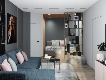 Интерьер гостиной  смотреть на Basicdecor