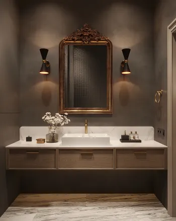 Интерьер ванной  смотреть на Basicdecor
